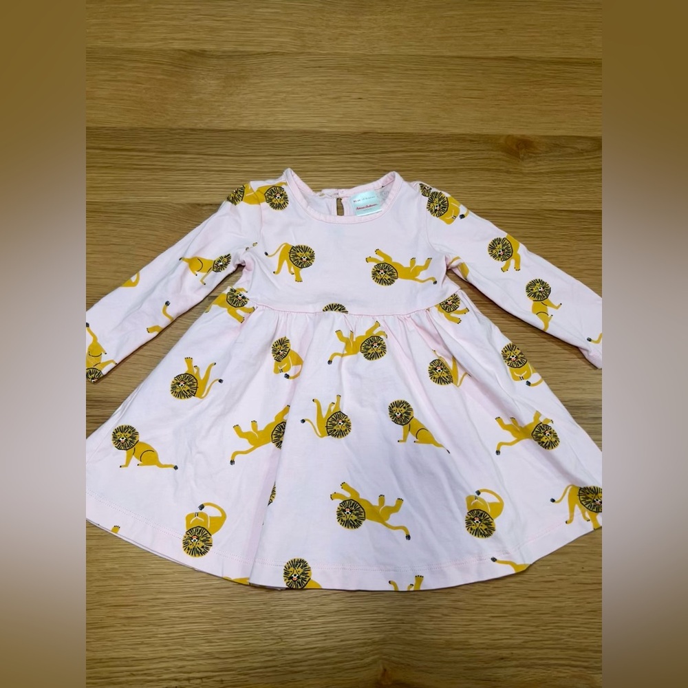 Like New Hanna Andersson Pink Lion Dress